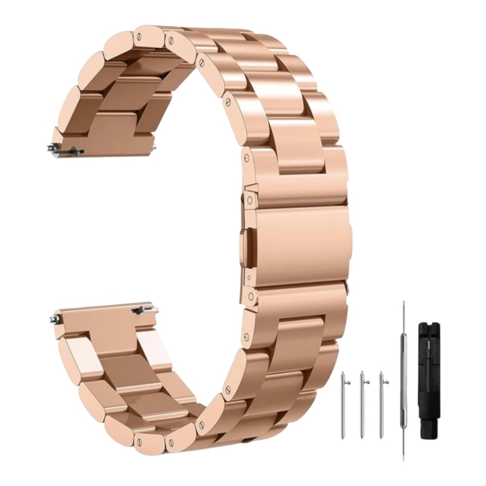 Rose Gold Premium Stainless Steel Smartwatch Band - Picture 2 of 15